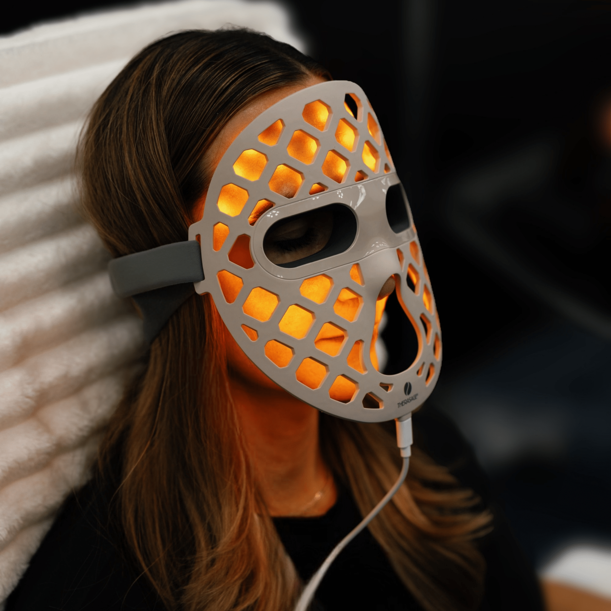Therasage TheraGlow Mask2Go+™ LED Light Therapy Face Mask