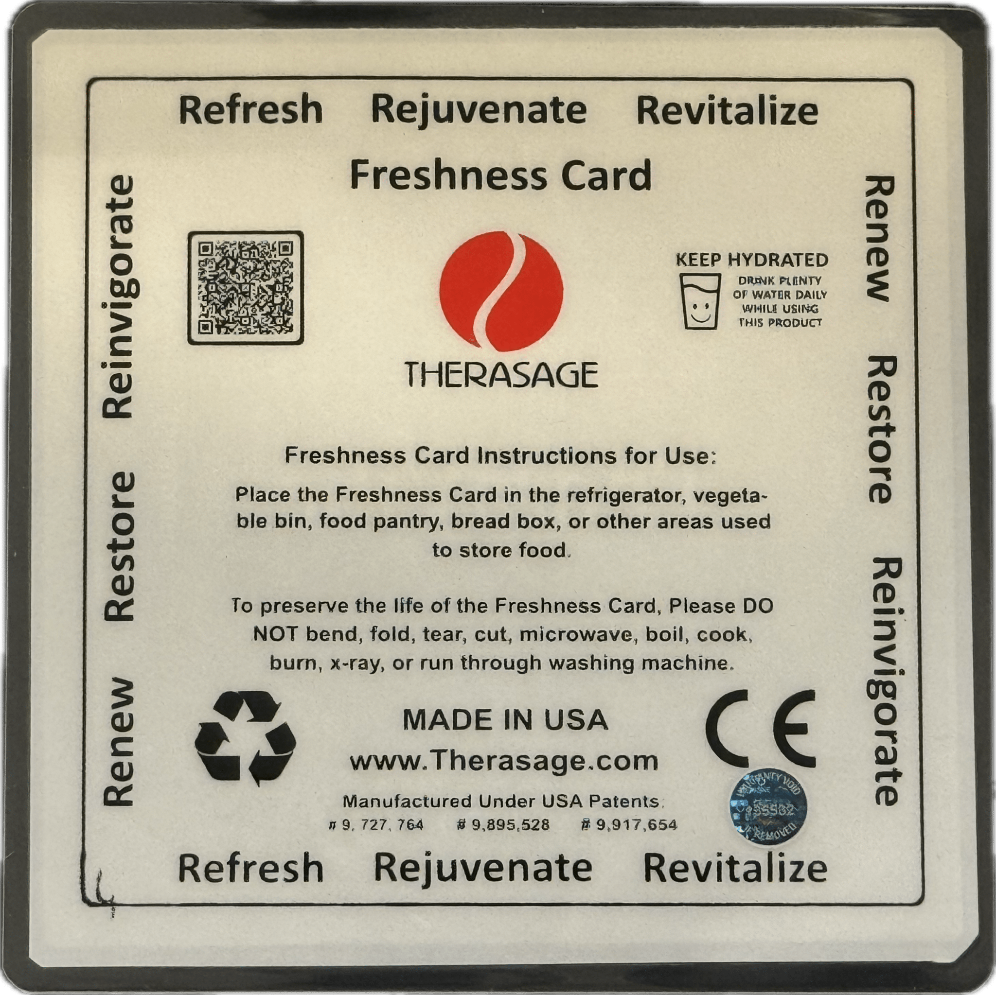 Therasage TheraVibe - 6x6 Card - Freshness