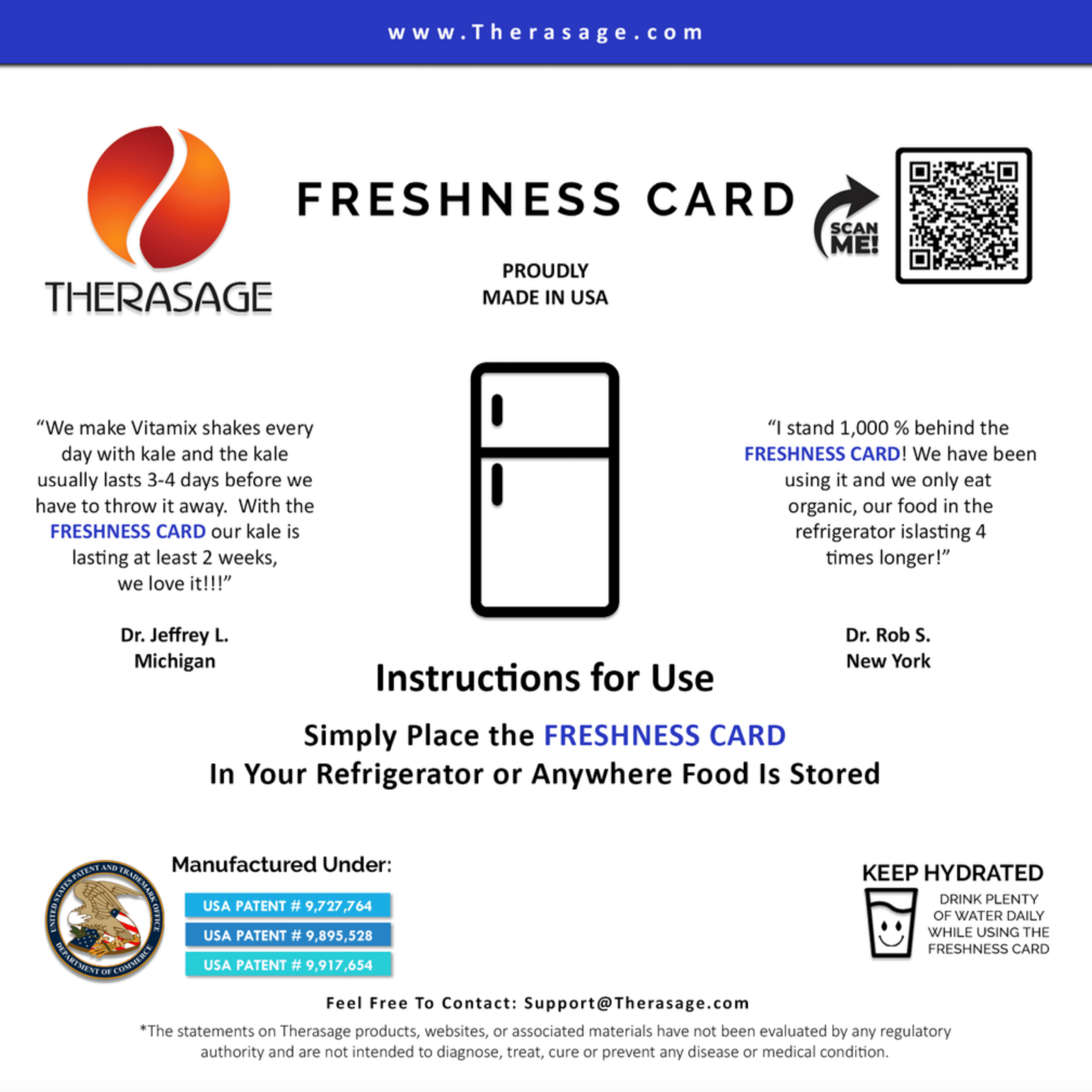 Therasage TheraVibe - 6x6 Card - Freshness