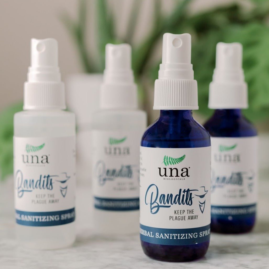 Una Biologicals® Bandits Herbal Sanitizing Spray | Essential Oil | Una Biologicals