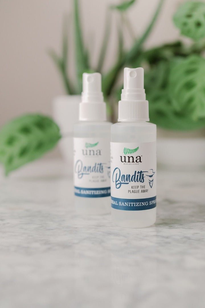 Una Biologicals® Bandits Herbal Sanitizing Spray | Essential Oil | Una Biologicals