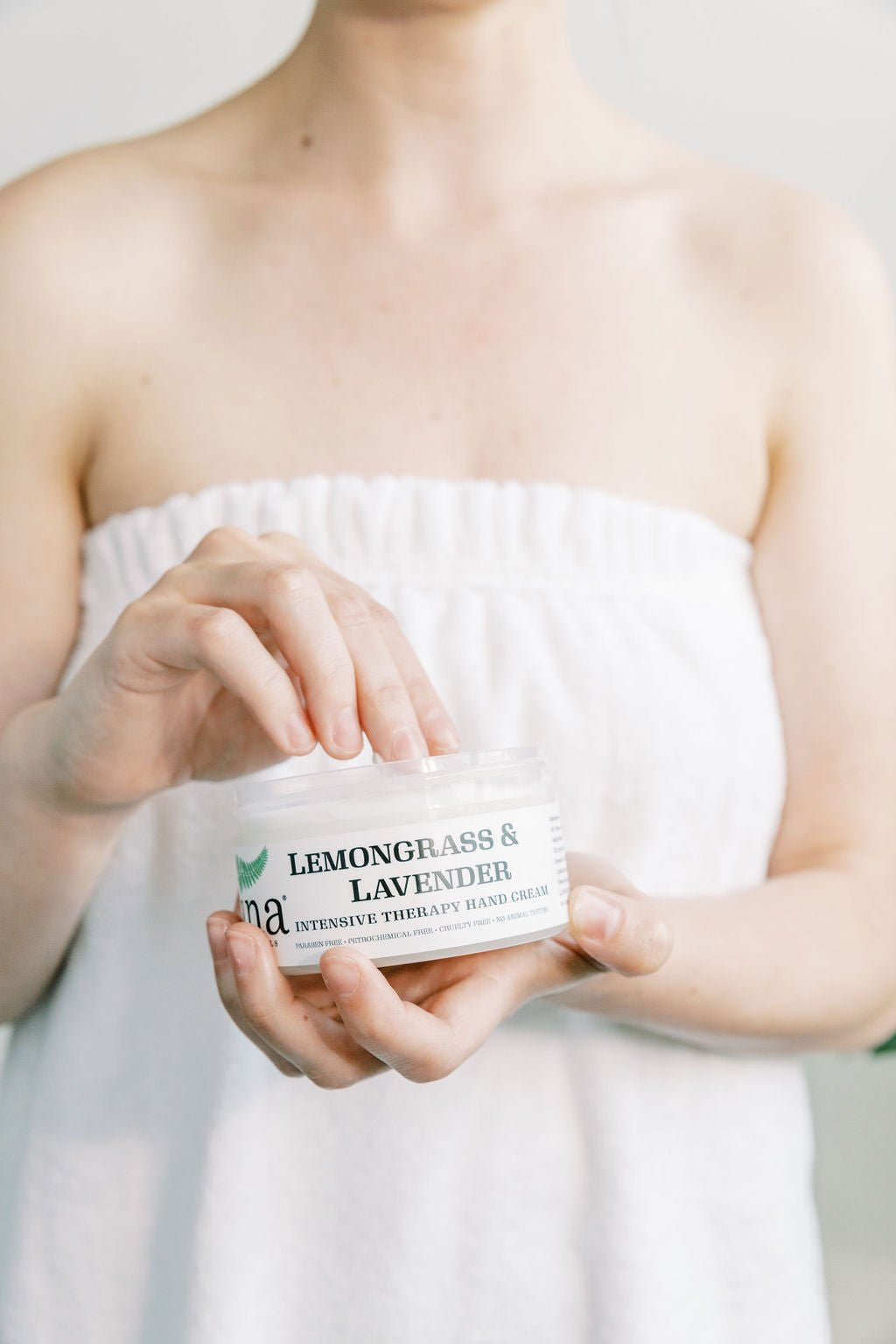 Una Biologicals® Lemongrass Lavender Intensive Hand Cream | Natural Body Lotion | Una Biologicals