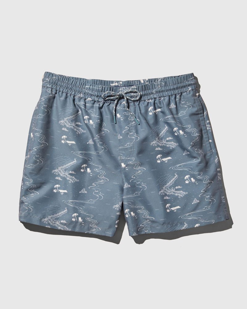 United By Blue Recycled Swim Trunk - 5"
