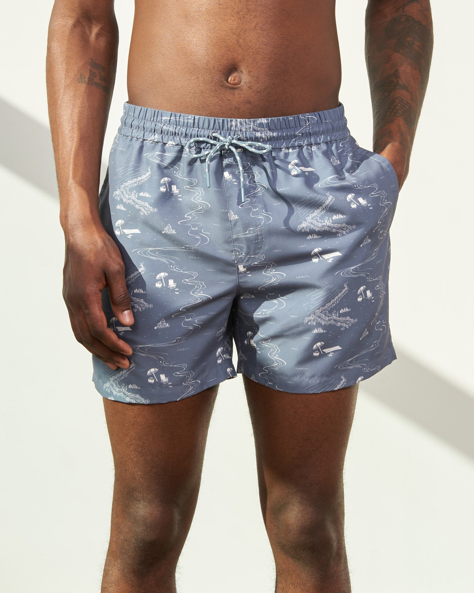 United By Blue Recycled Swim Trunk - 5"