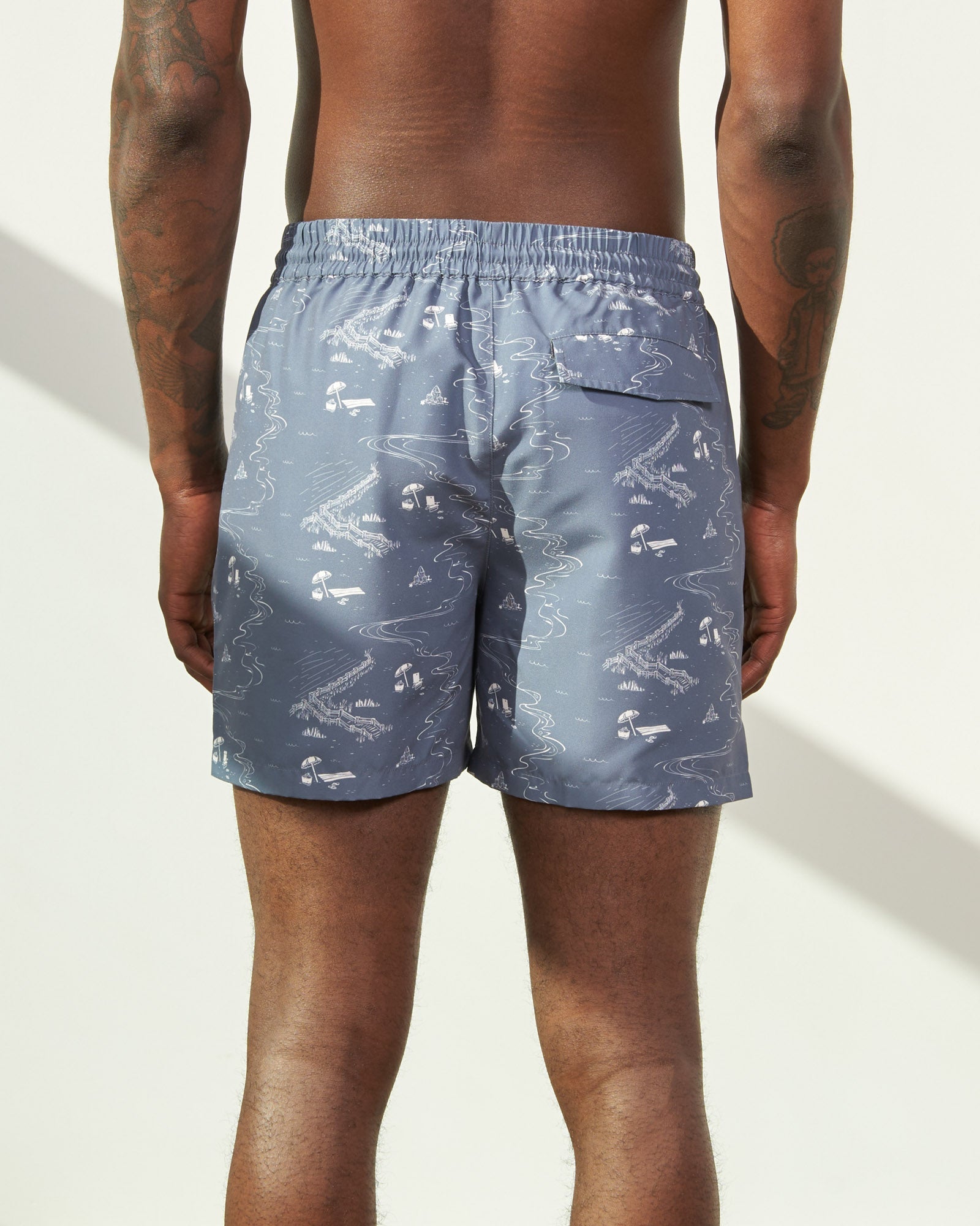 United By Blue Recycled Swim Trunk - 5"