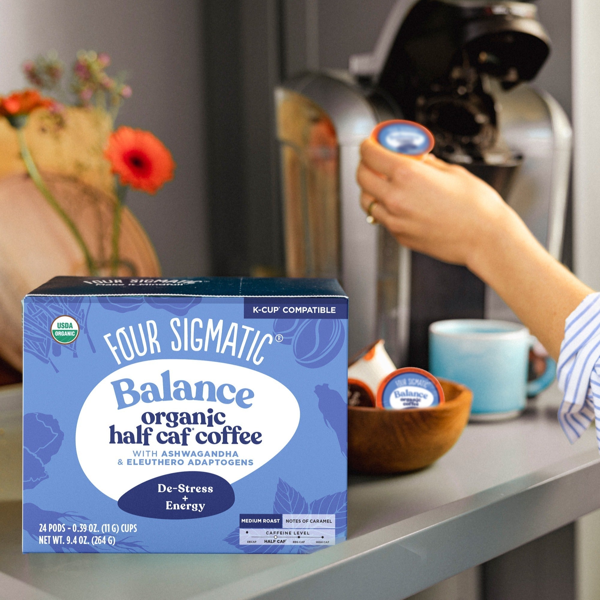US Four Sigmatic Balance Coffee Pods (24ct)