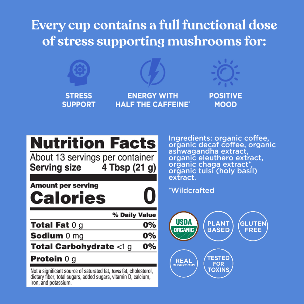 US Four Sigmatic Balance Half Caf Ground Coffee - Medium