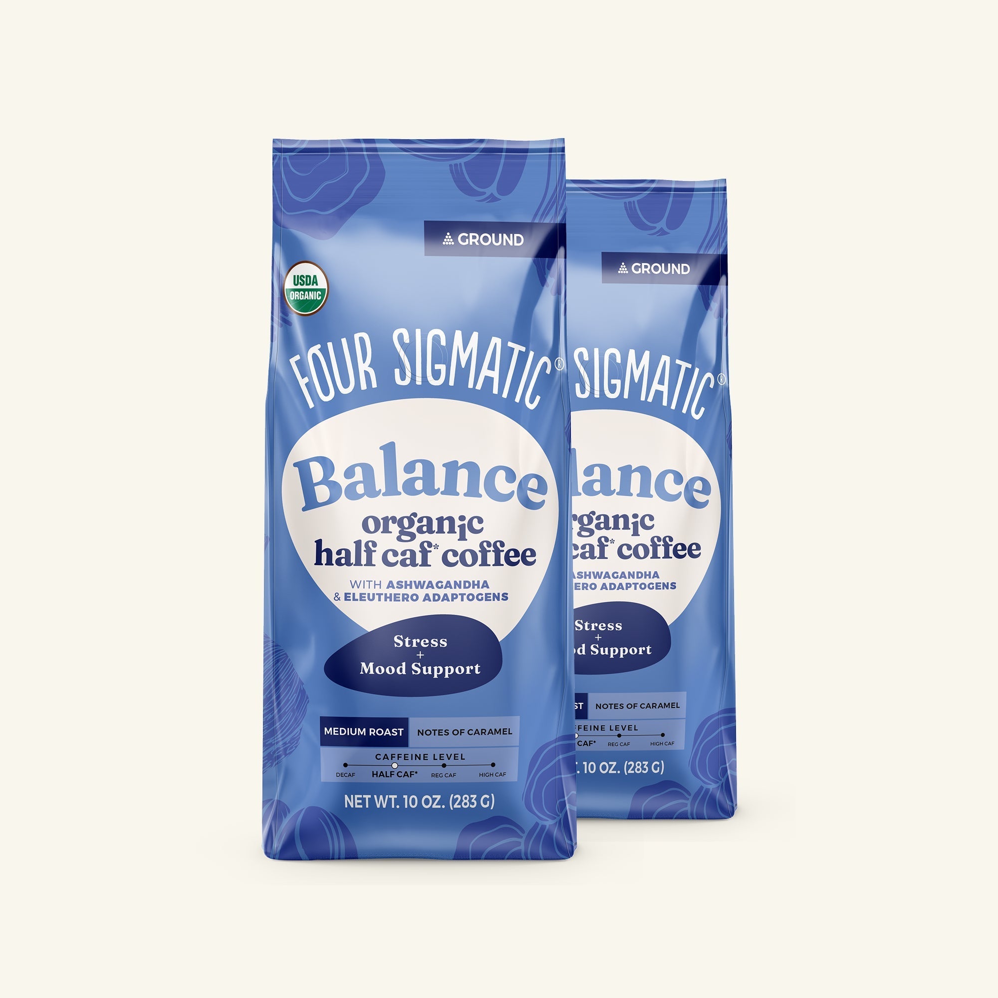 US Four Sigmatic Balance Half Caf Ground Coffee - Medium