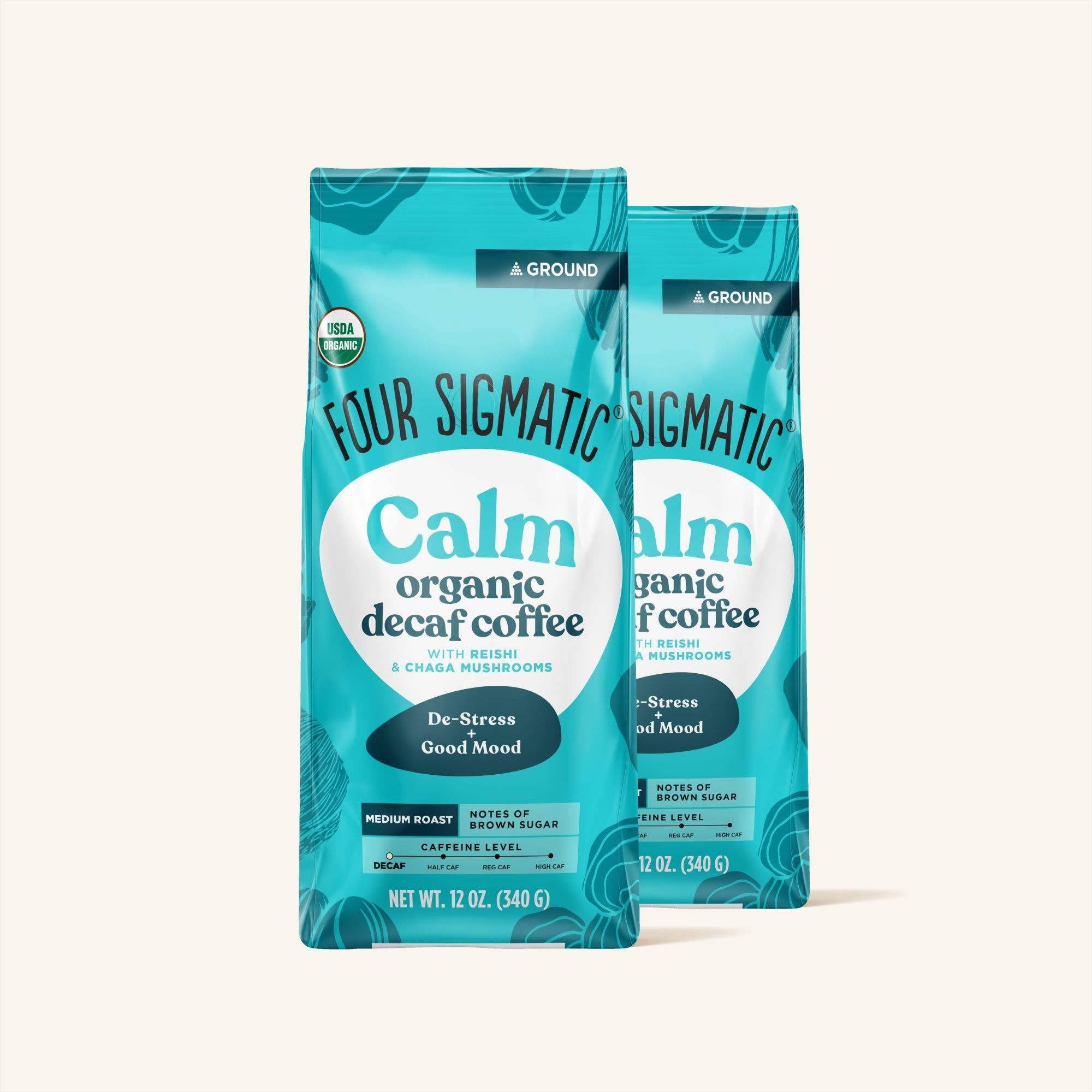 US Four Sigmatic Calm Decaf Ground Coffee - Medium