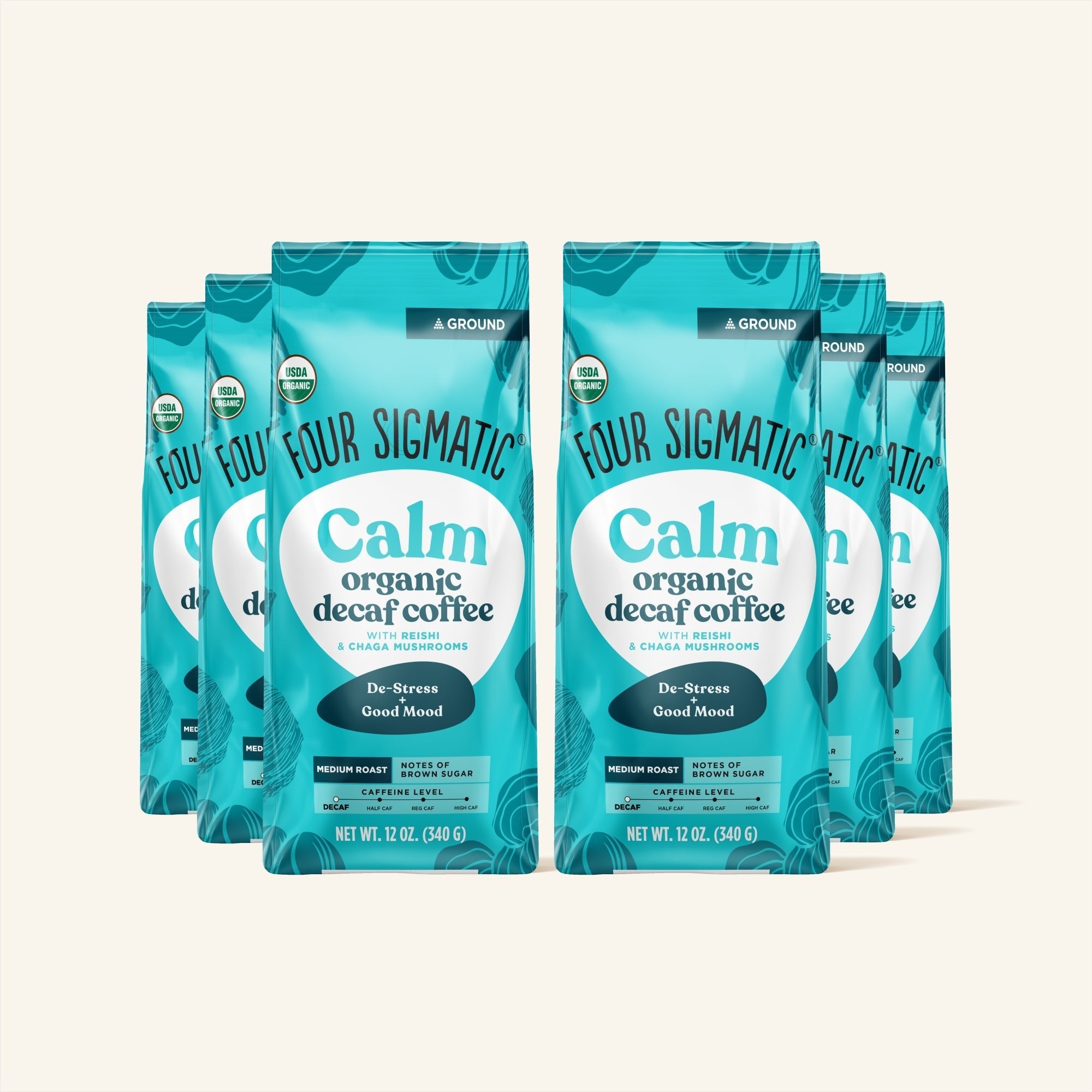 US Four Sigmatic Calm Decaf Ground Coffee - Medium