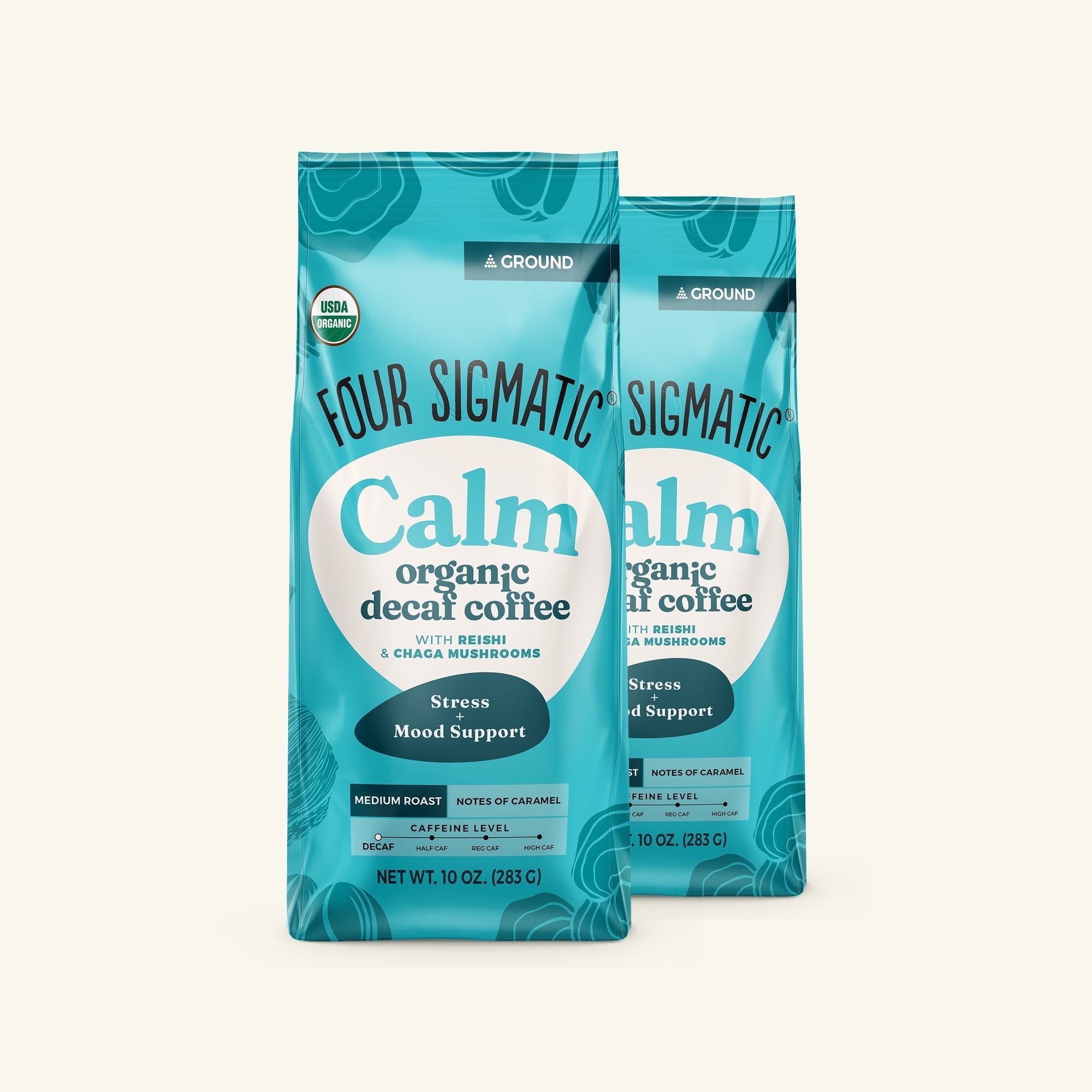 US Four Sigmatic Calm Decaf Ground Coffee - Medium