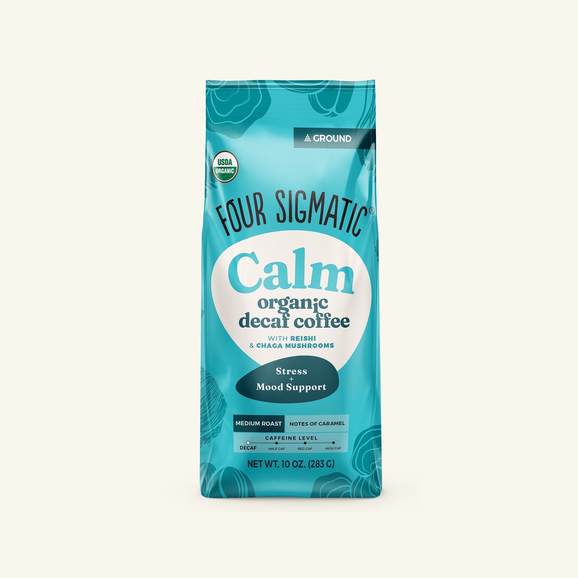US Four Sigmatic Calm Decaf Ground Coffee - Medium