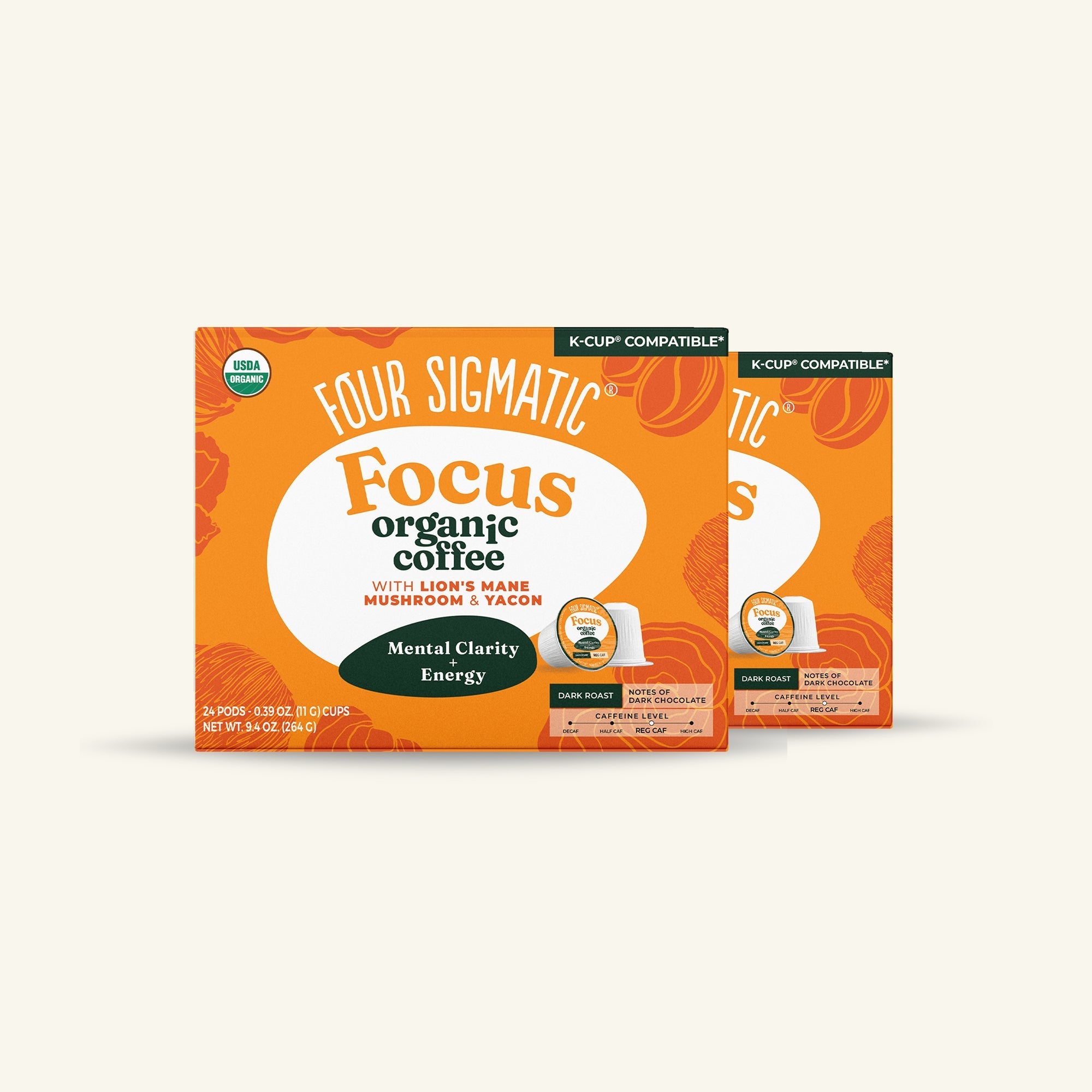 US Four Sigmatic Focus Coffee Pods (24ct)