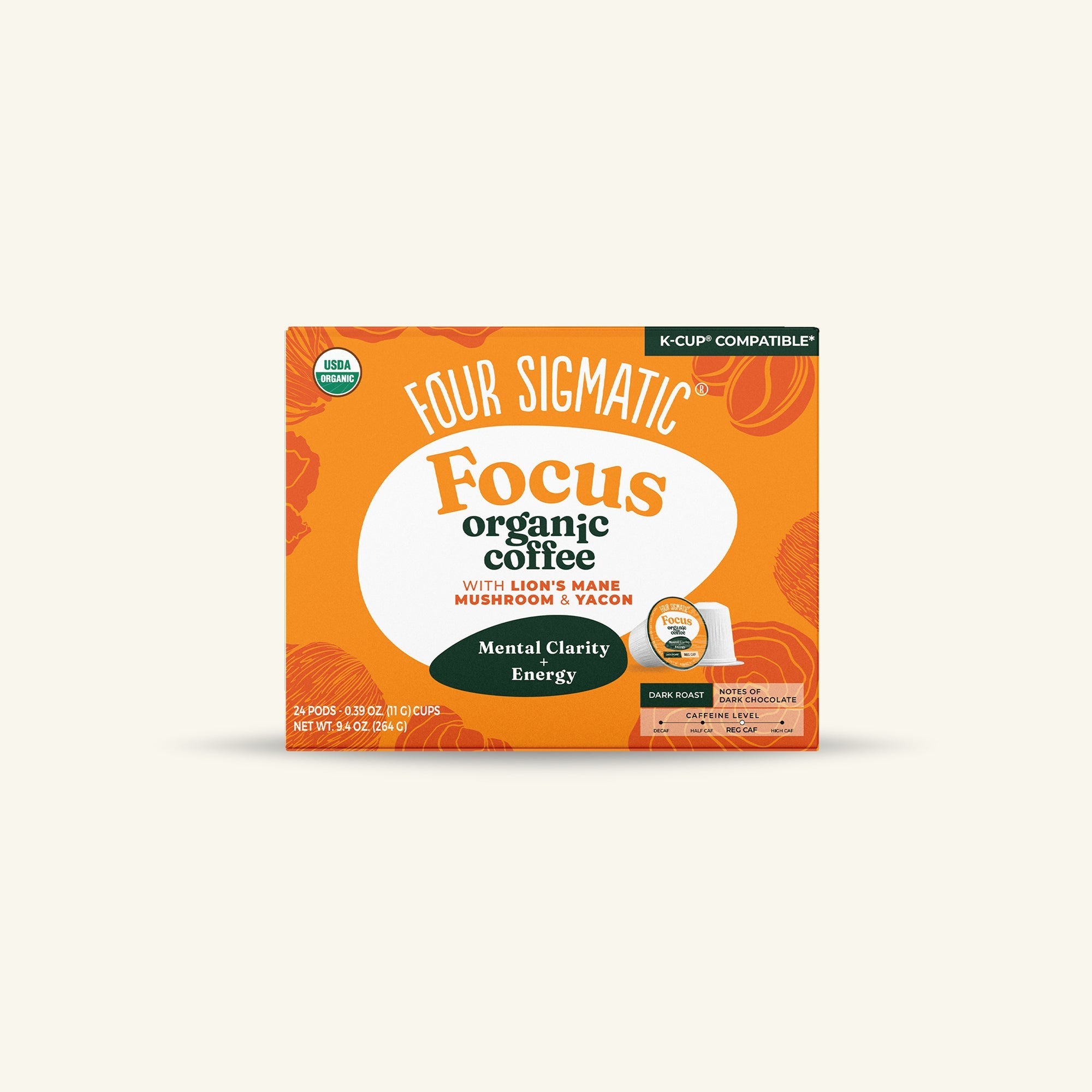 US Four Sigmatic Focus Coffee Pods (24ct)