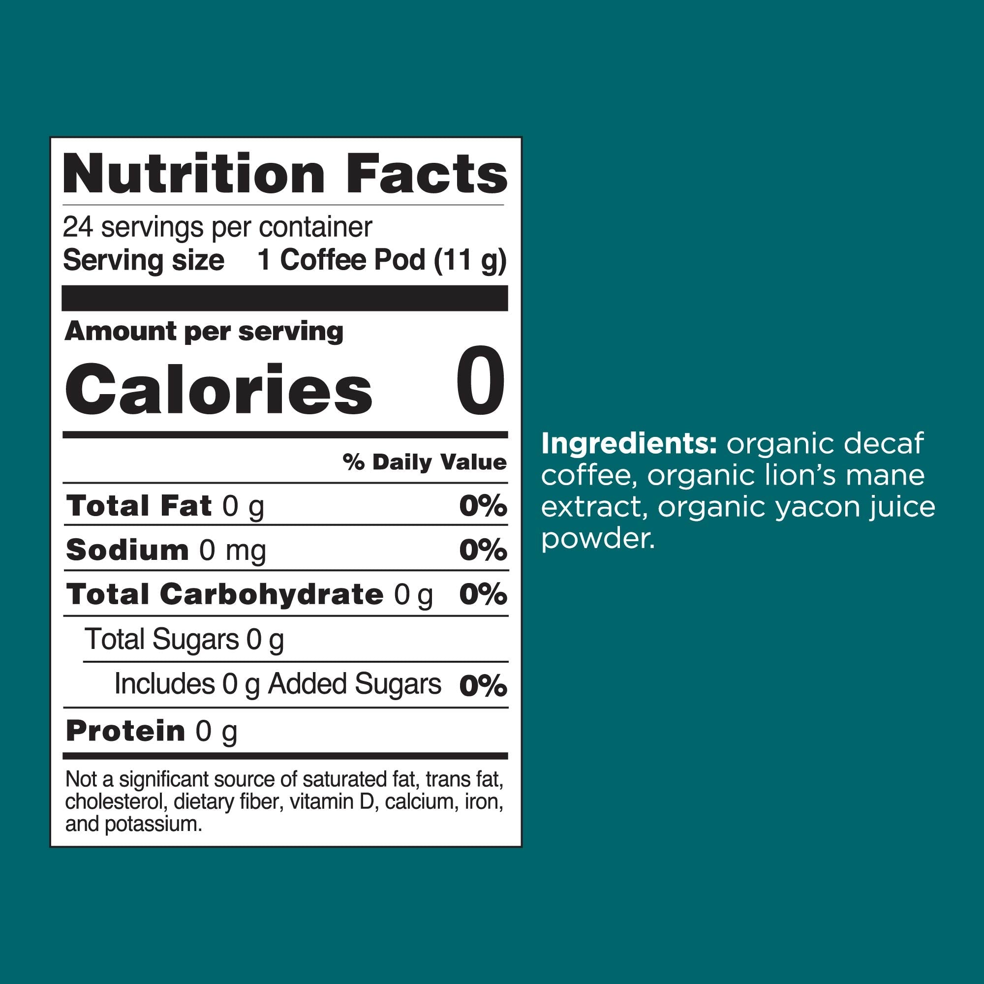 US Four Sigmatic Focus Decaf Coffee Pods (24ct)