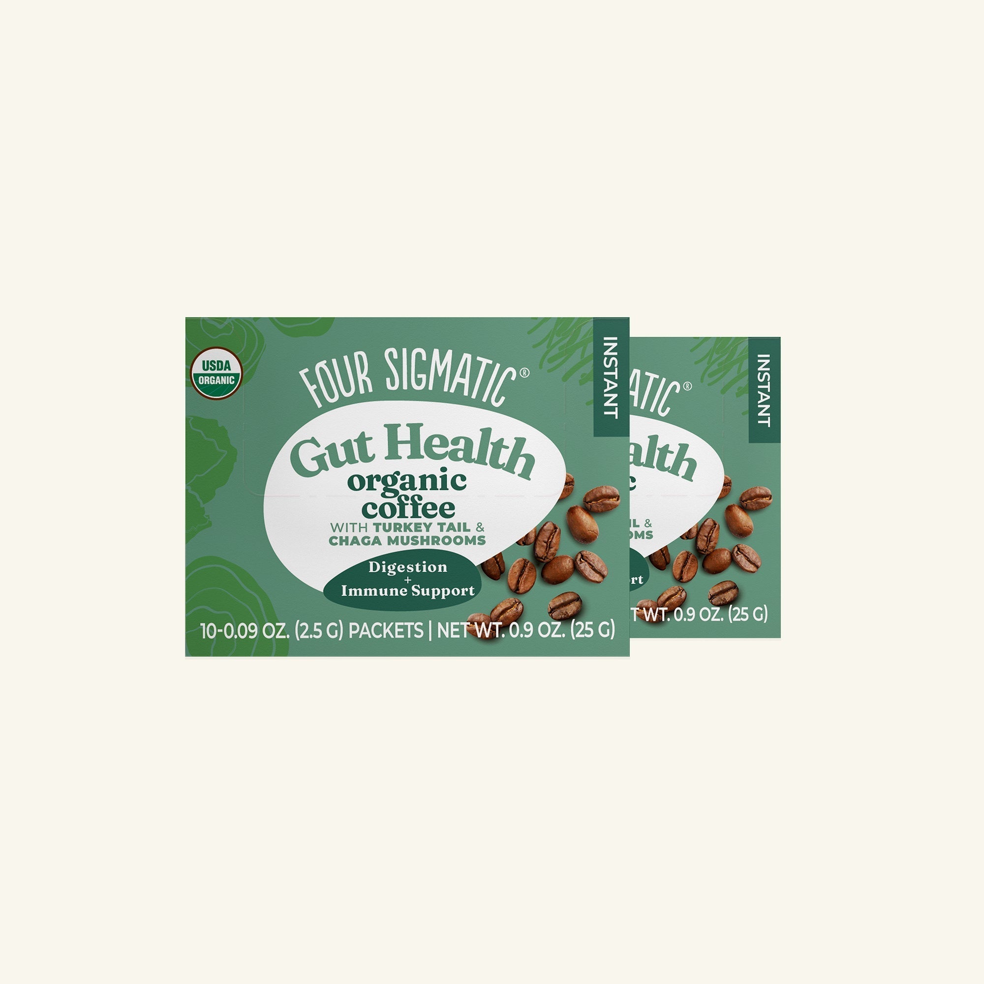 US Four Sigmatic Gut Health Instant Coffee, Packets