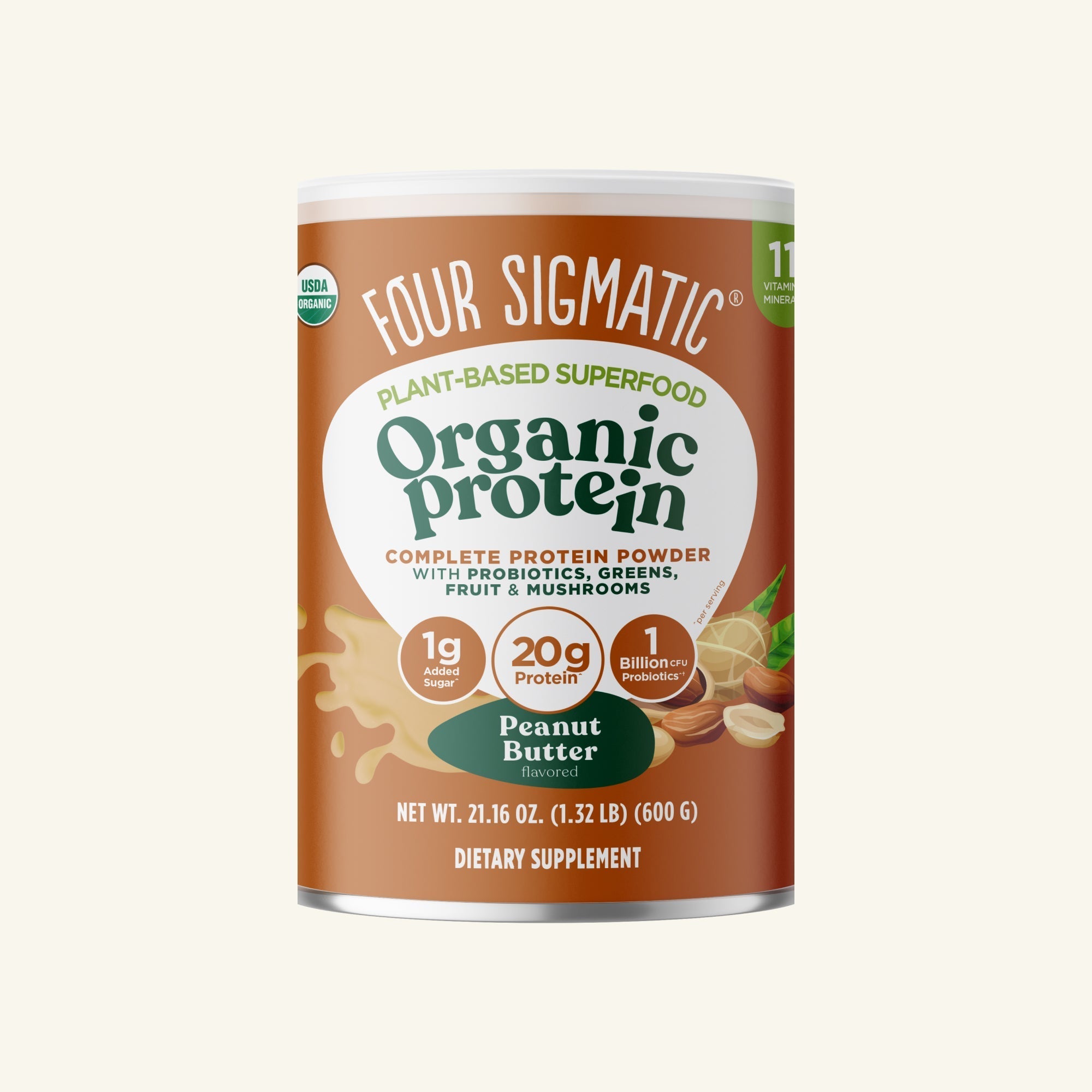 US Four Sigmatic Plant - Based Protein – Peanut Butter
