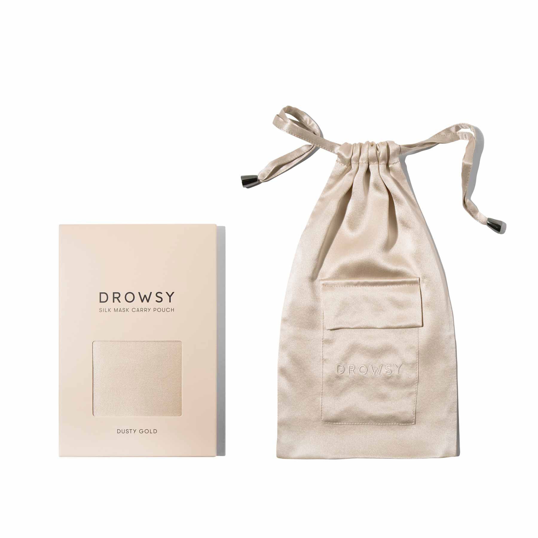 USA - DrowsyB2B Dusty Gold Silk Carry Pouch