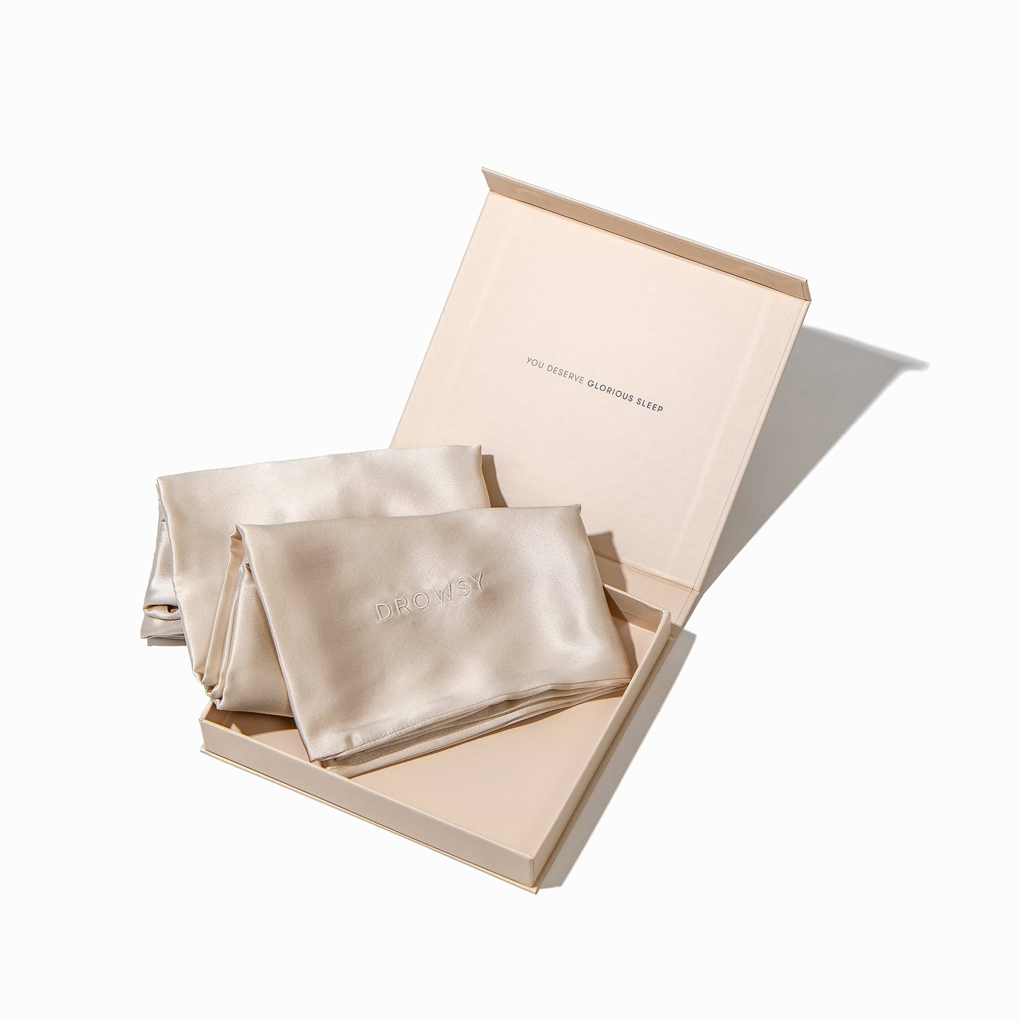USA - DrowsyB2B Dusty Gold Silk Pillowcase