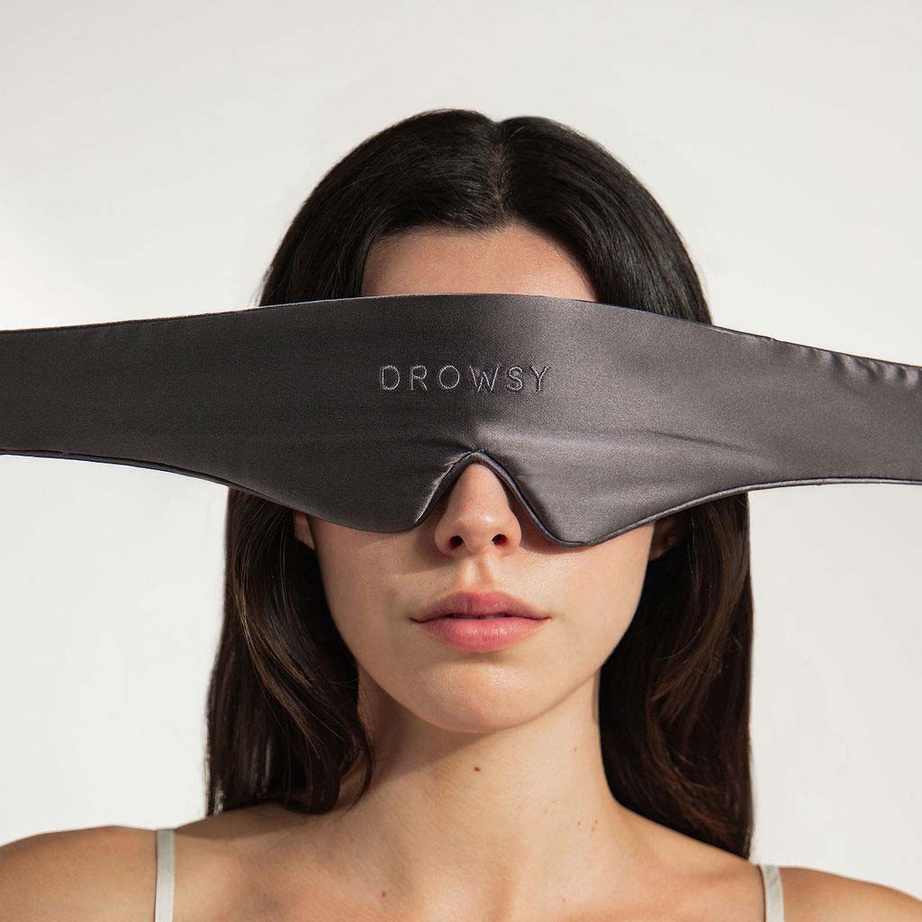 USA - DrowsyB2B Featherweight Silk Eye Mask Moonlight Shadow