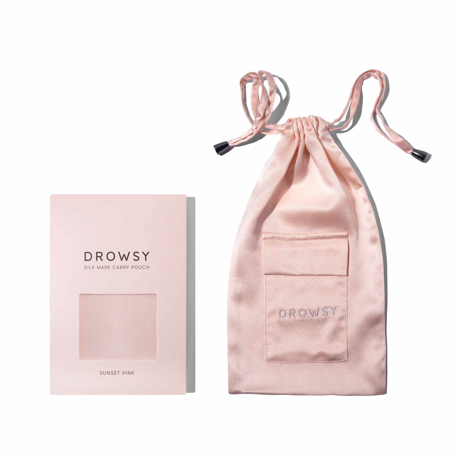 USA - DrowsyB2B Sunset Pink Silk Carry Pouch