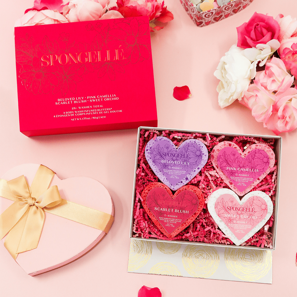 Spongellé Heart Buffer Gift Set