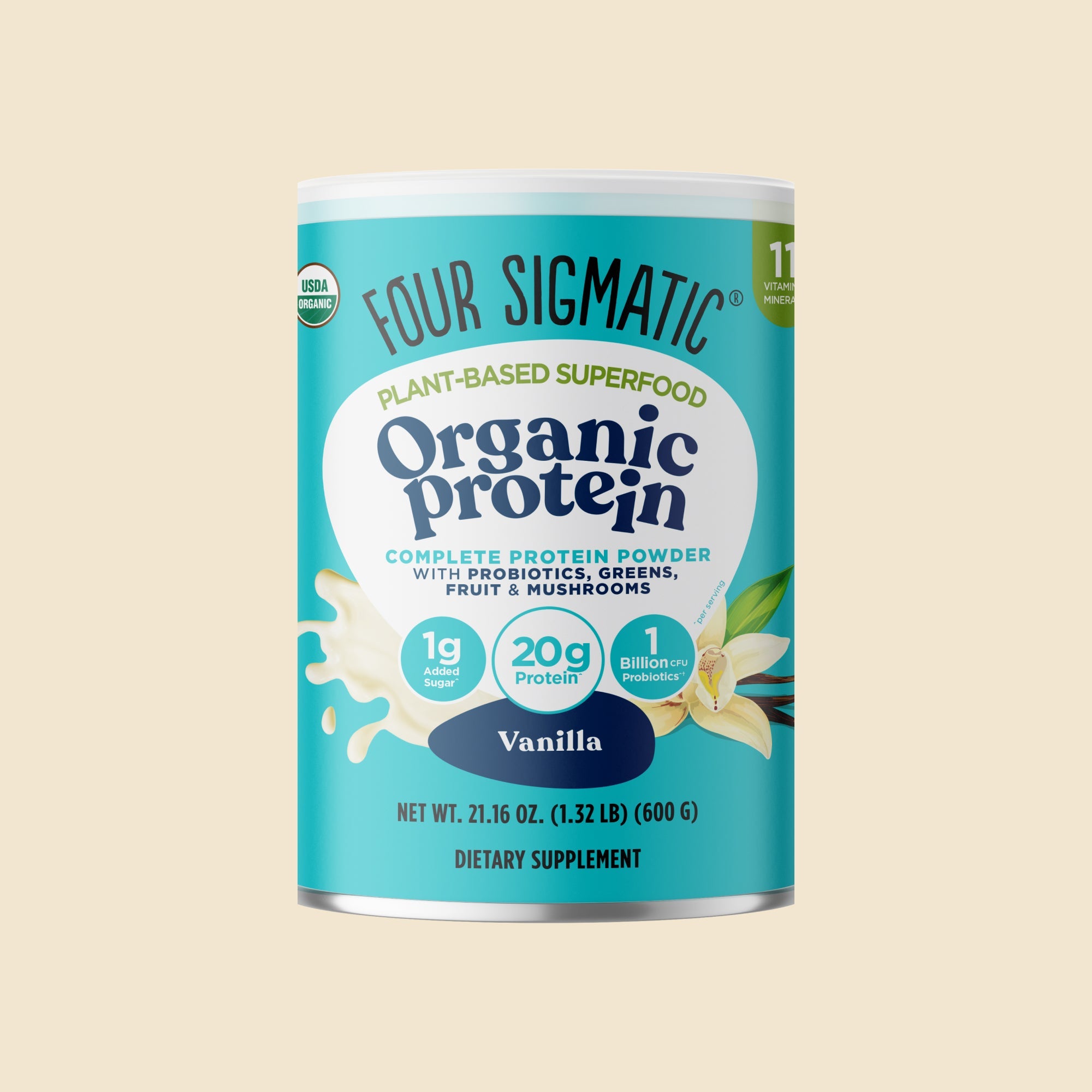 US Four Sigmatic Plant - Based Protein – Vanilla