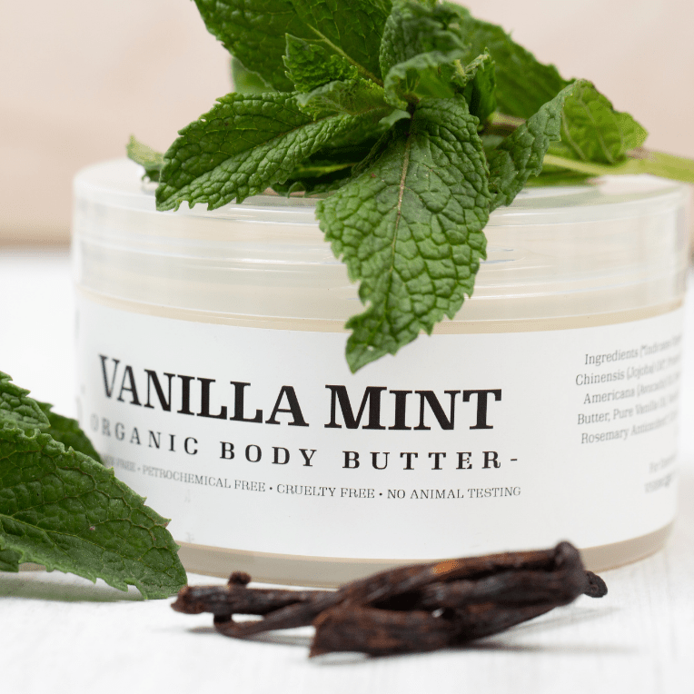 Una Biologicals® Vanilla Mint Body Butter | Natural Body Lotion | Una Biologicals