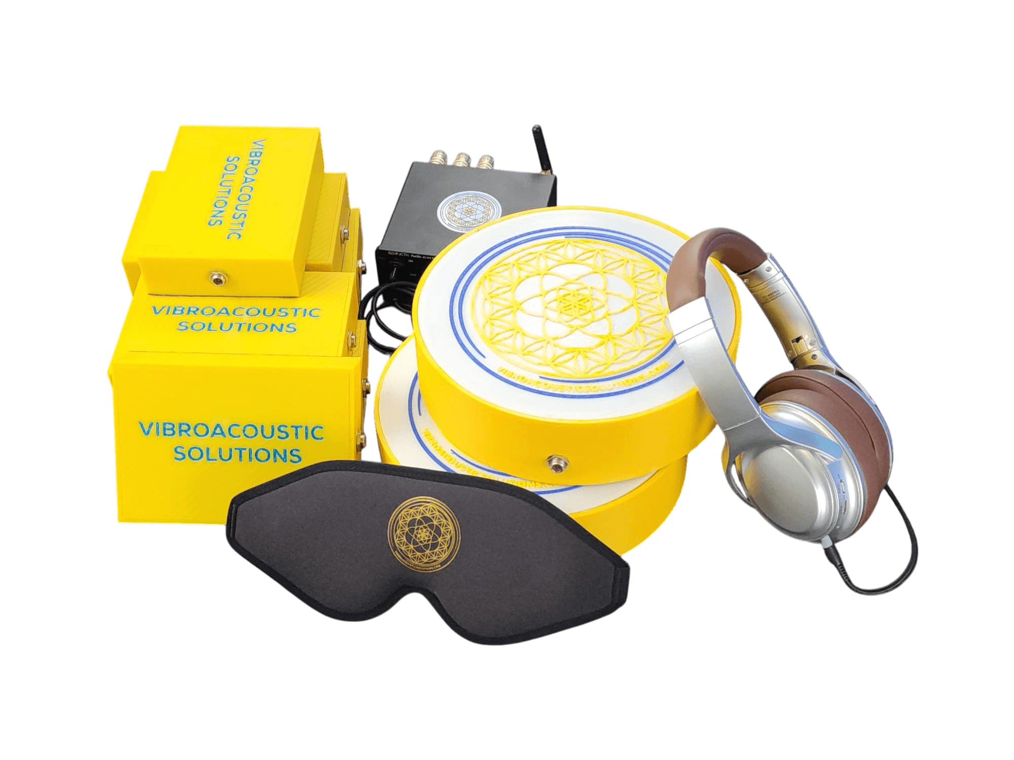 Vibroacoustic Solutions Vibroacoustic Therapy Massage Table Attachments with custom Amplifier Bundle