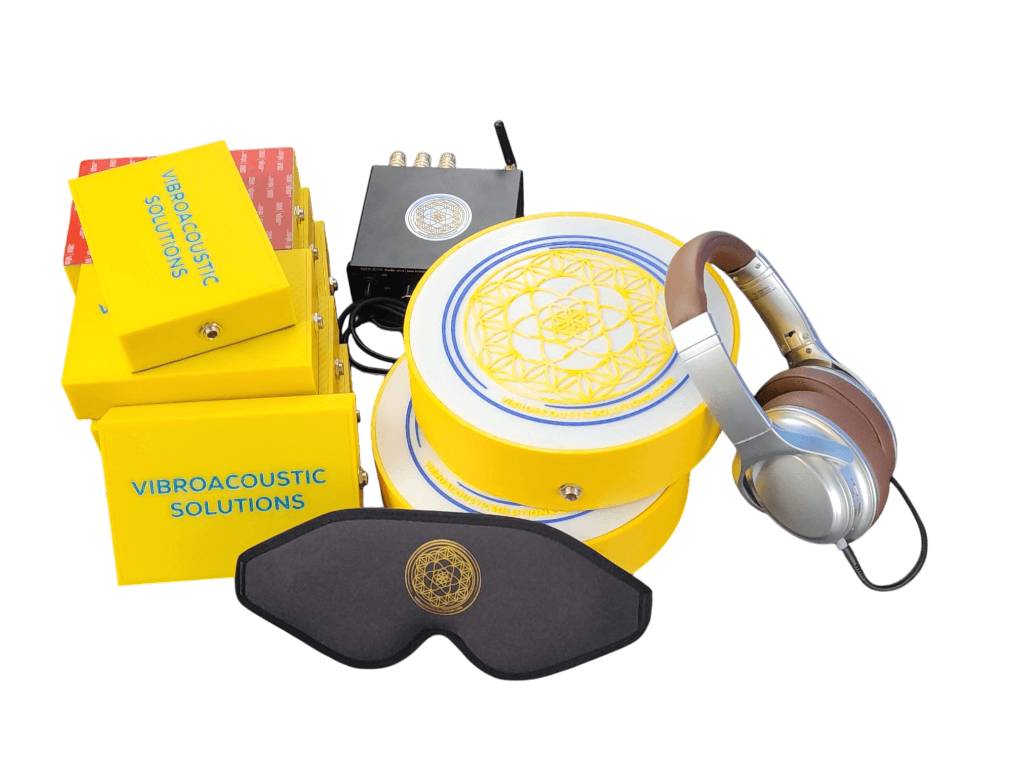 Vibroacoustic Solutions Vibroacoustic Therapy Massage Table Attachments with custom Amplifier Bundle