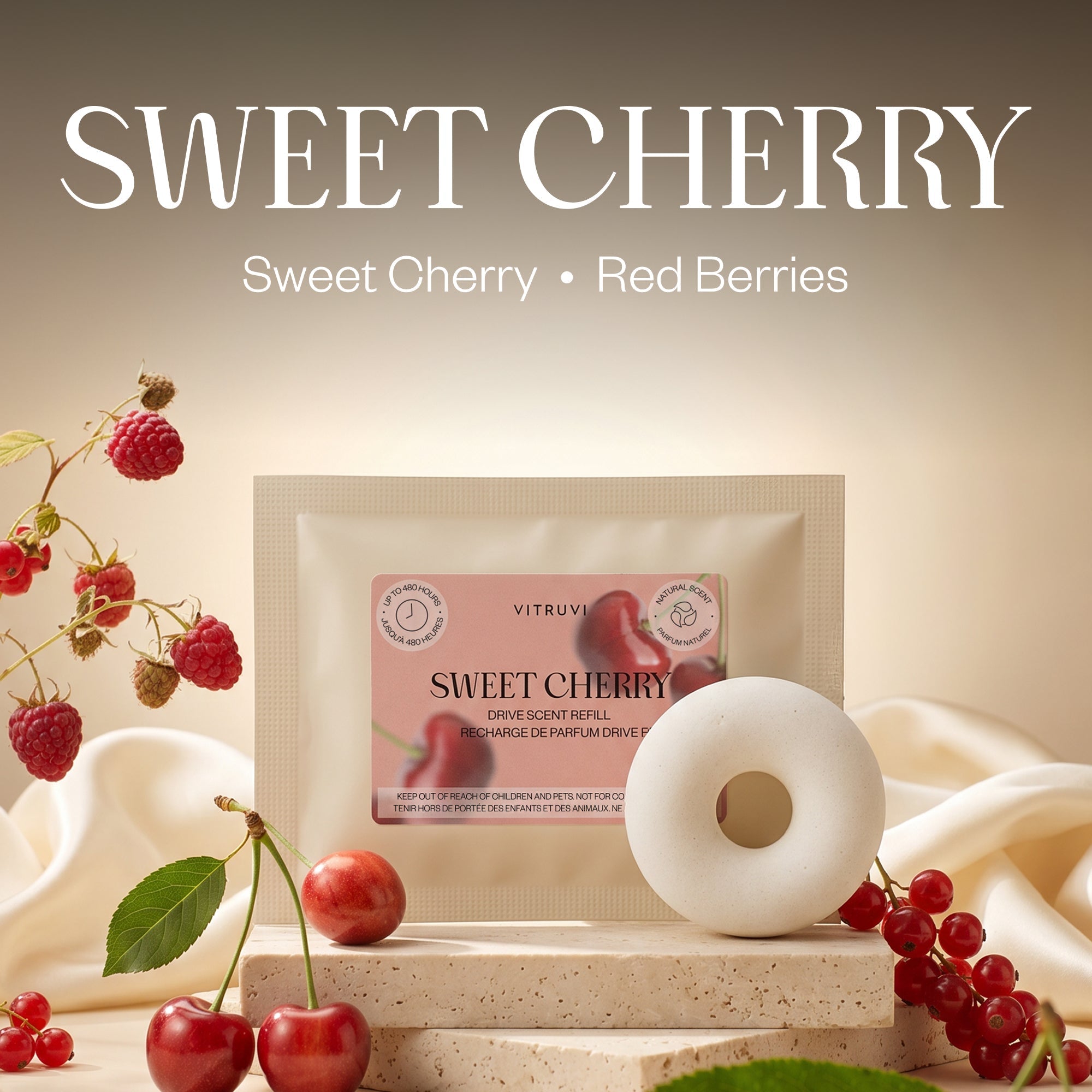 Vitruvi US Sweet Cherry Drive Scent Refill