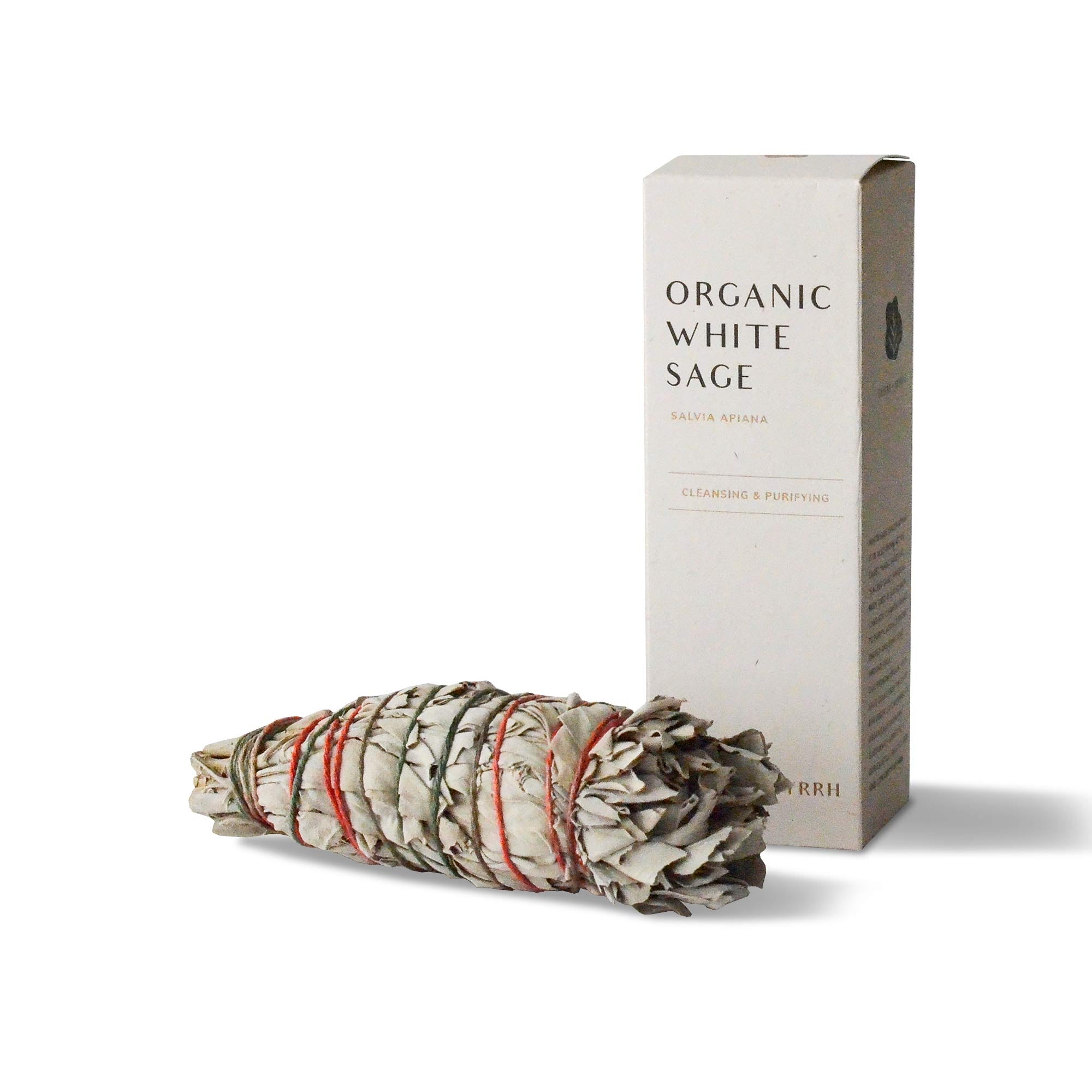 CEDAR AND MYRRH Organic White Sage Smudge Stick - Medium
