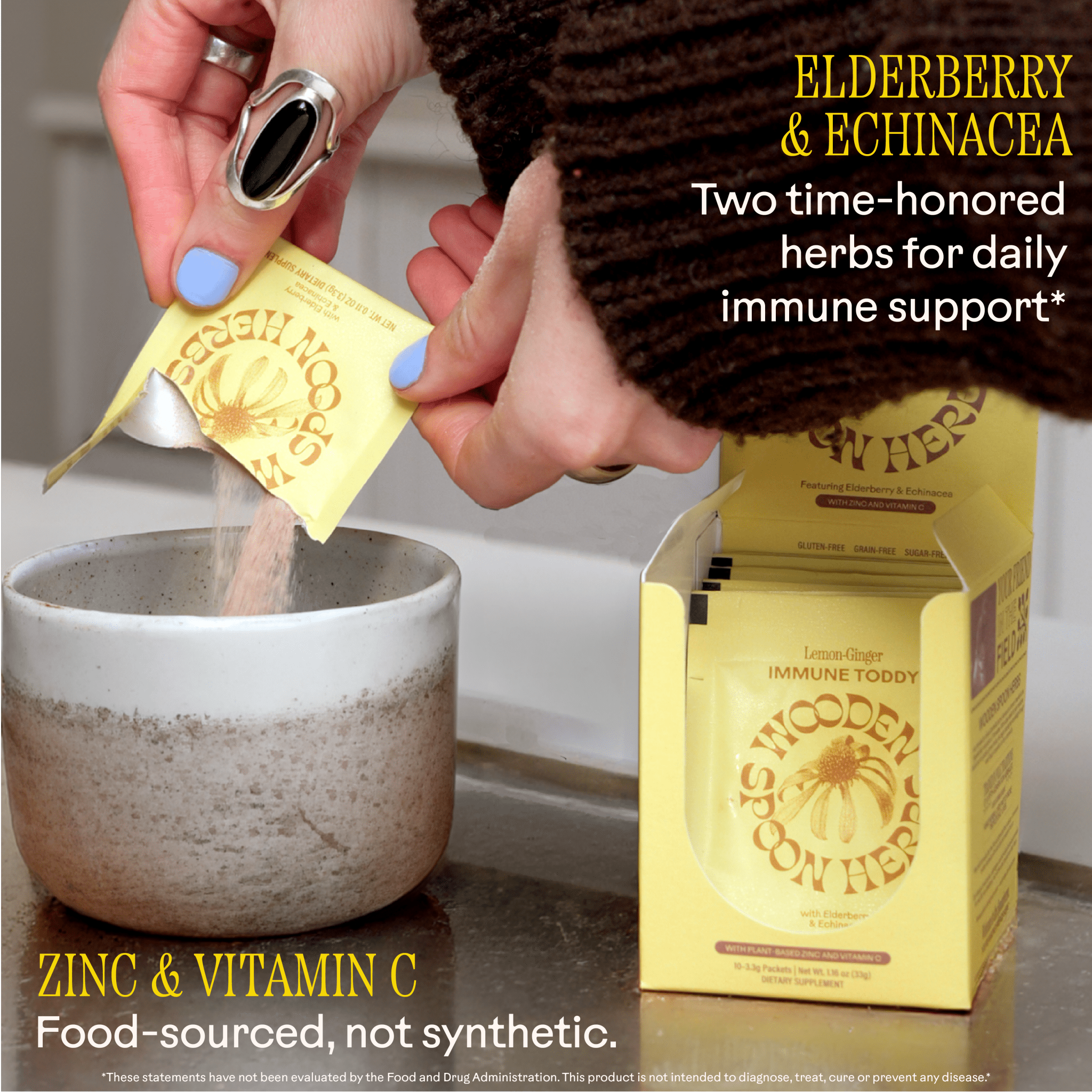 WOODEN SPOON HERBS Lemon-Ginger Immune Toddy
