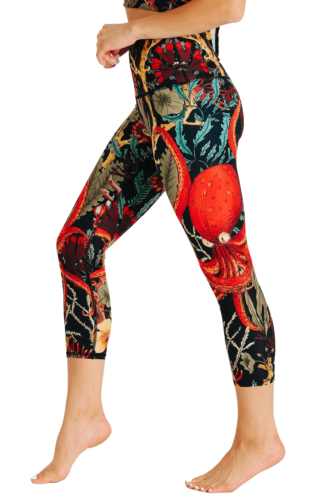 Yoga Democracy Capri Legging - Coral My Name