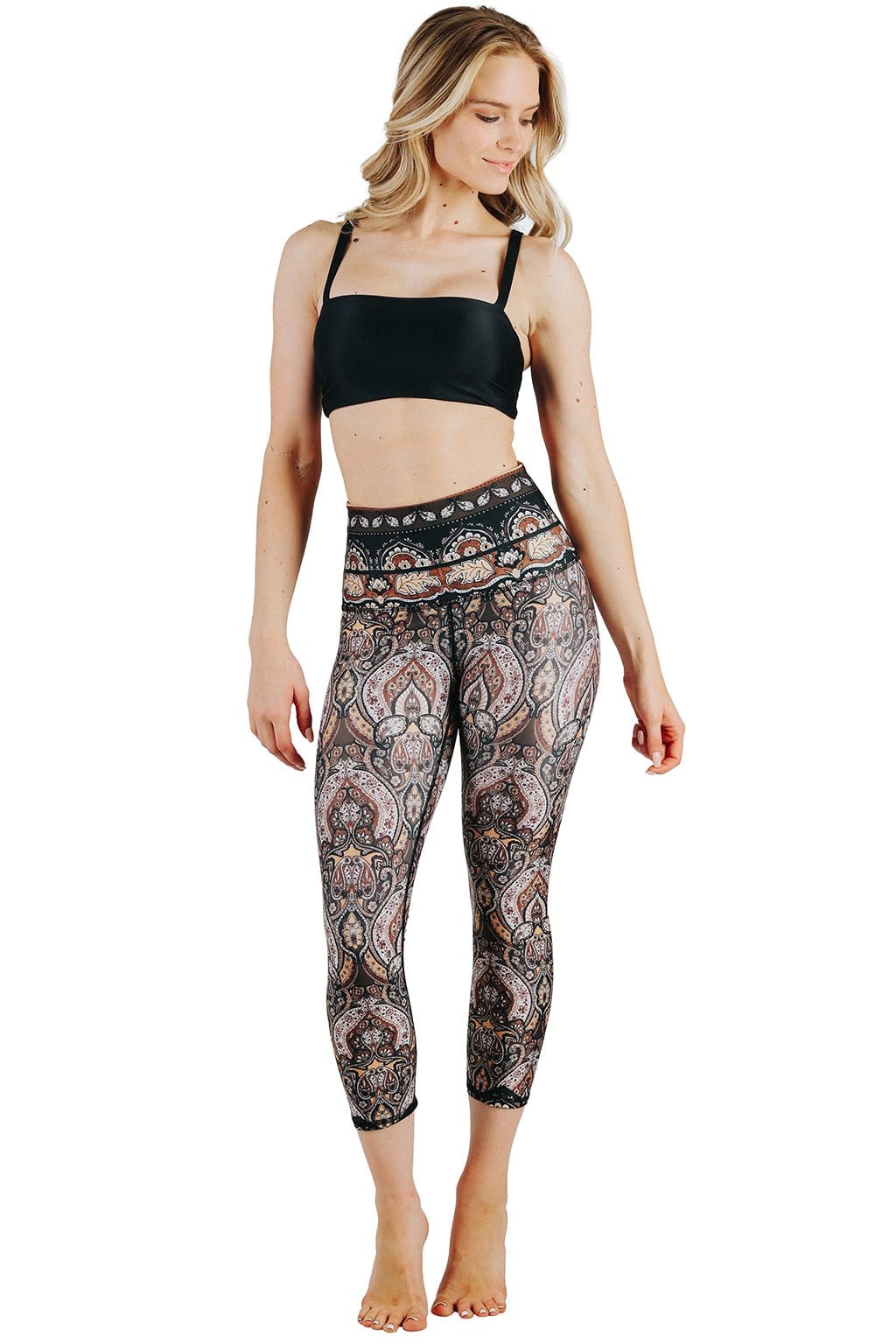 Yoga Democracy Capri Legging - Espresso Yourself