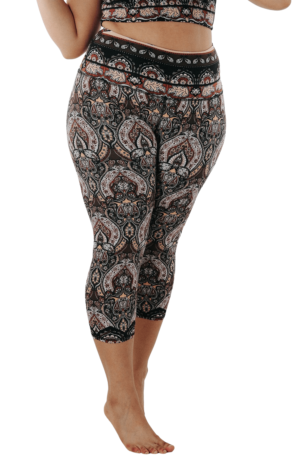Yoga Democracy Capri Legging - Espresso Yourself
