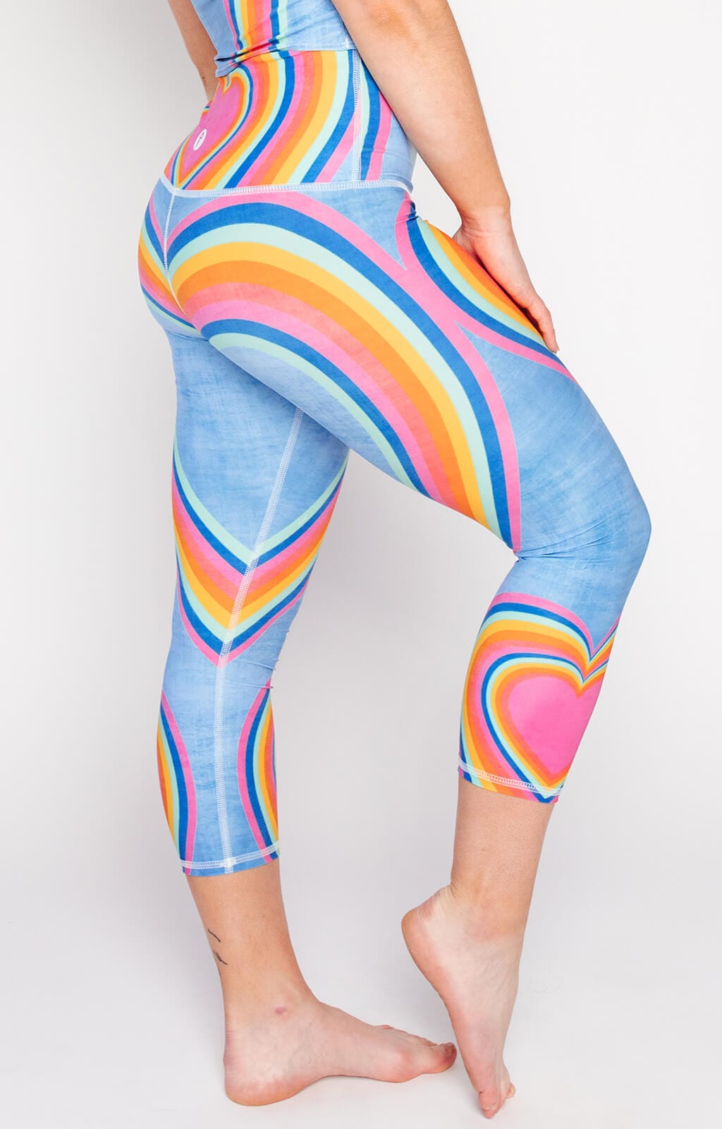 Yoga Democracy Capri Legging - Rainbow Love