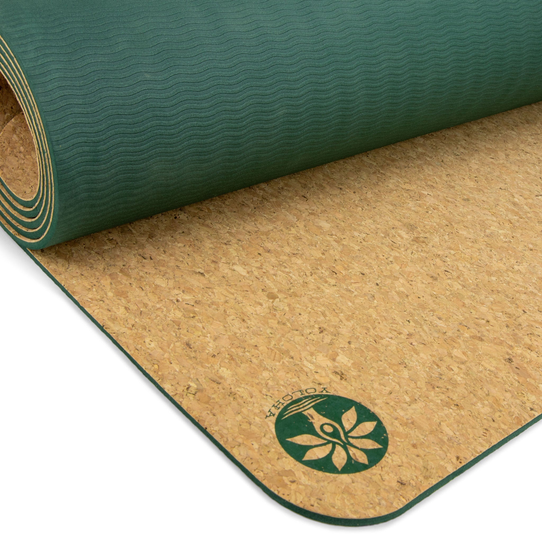 Yoloha Yoga Swirly Flow Nomad Cork Yoga Mat