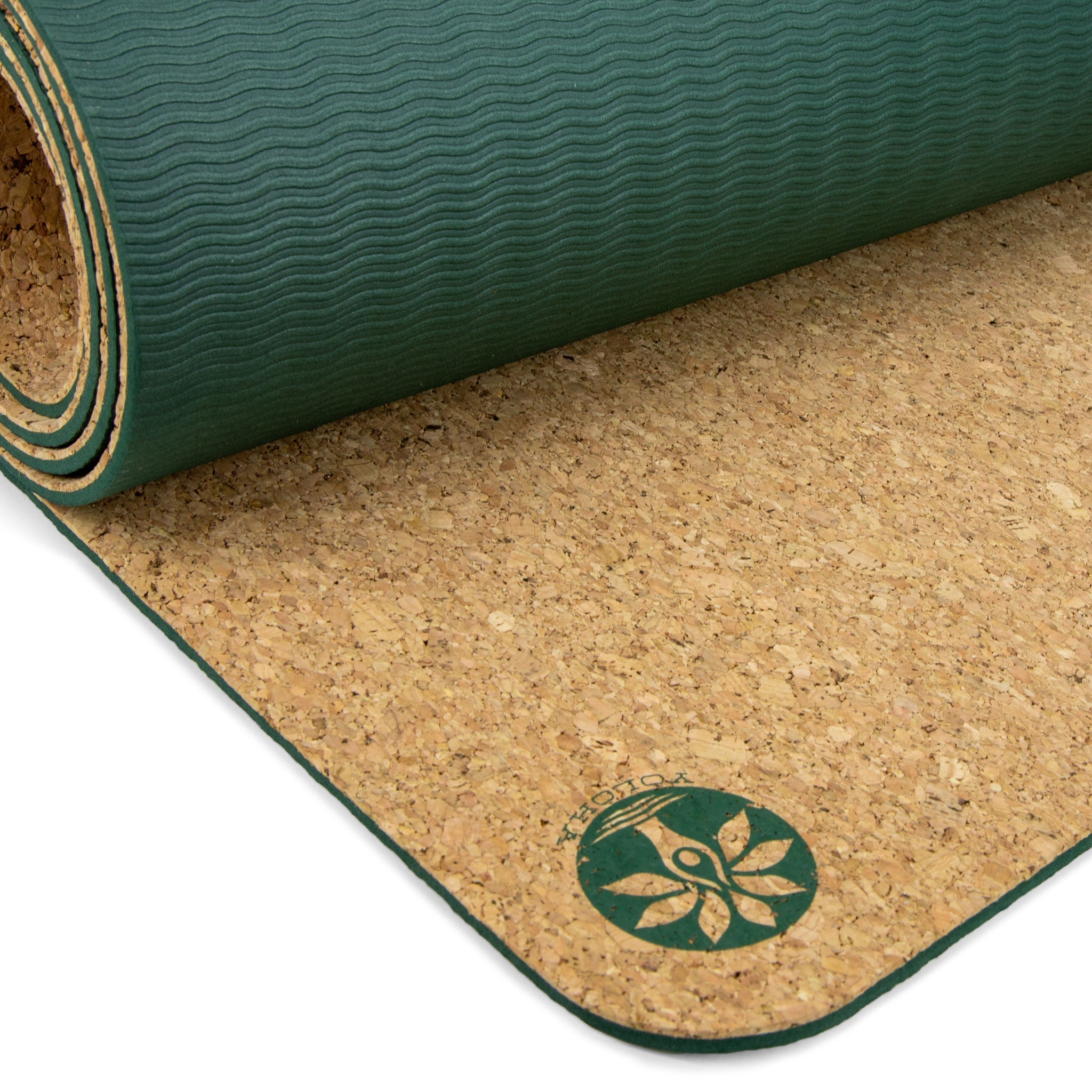 Yoloha Yoga Swirly Flow Original Cork Yoga Mat