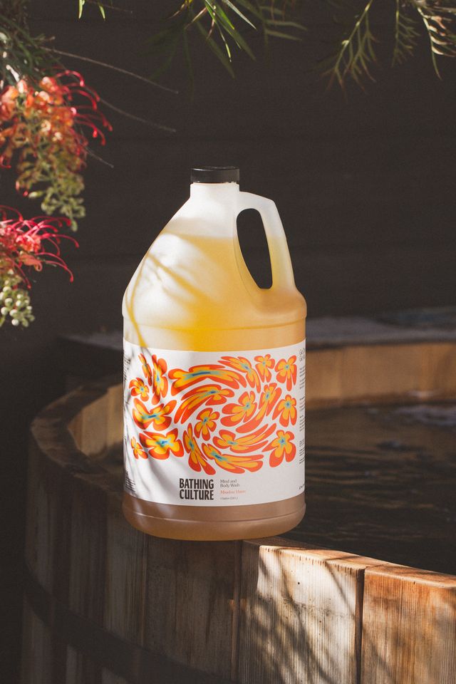 Bathing Culture Mind and Body Wash One Gallon Refill, concentrated certified organic body wash refill