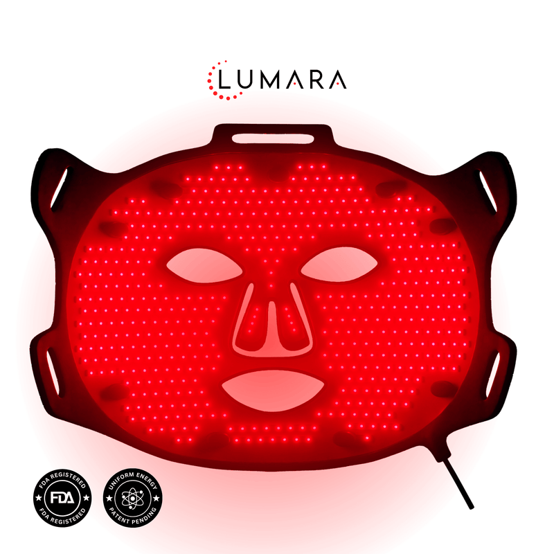 Lumara VISO FDA-cleared red light therapy mask, hand-assembled in California