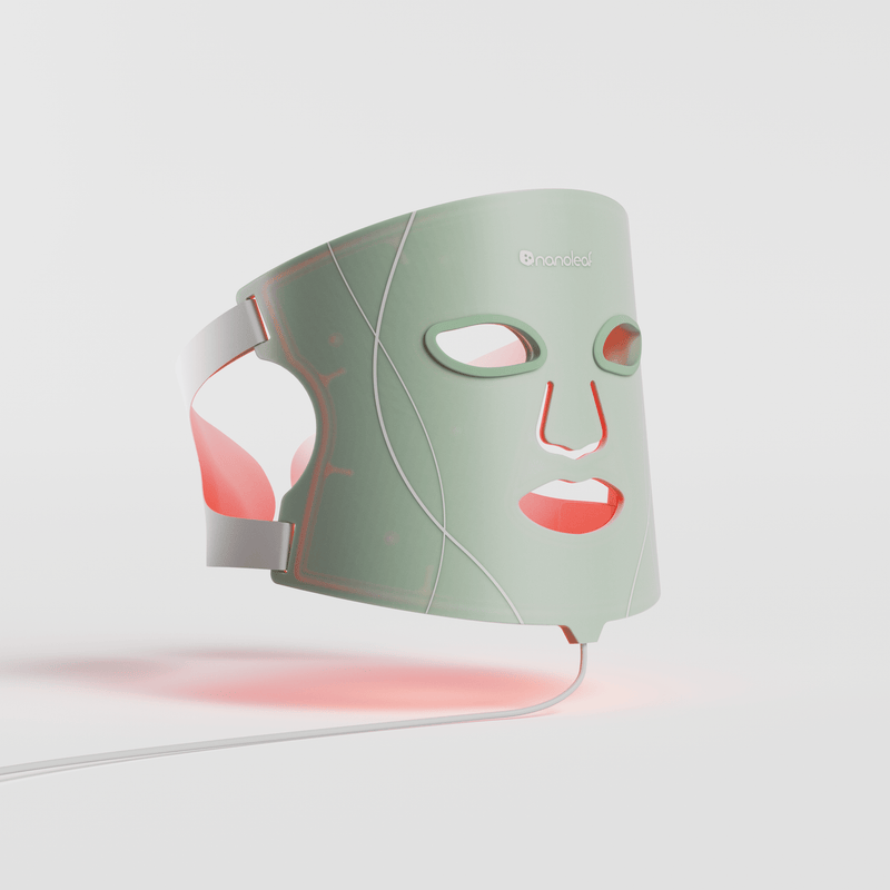 Nanoleaf LED Light Therapy Face Mask, FDA cleared with 7 treatment modes and near-infrared light