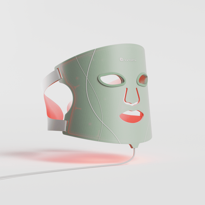 Nanoleaf LED Light Therapy Face Mask, FDA cleared with 7 treatment modes and near-infrared light