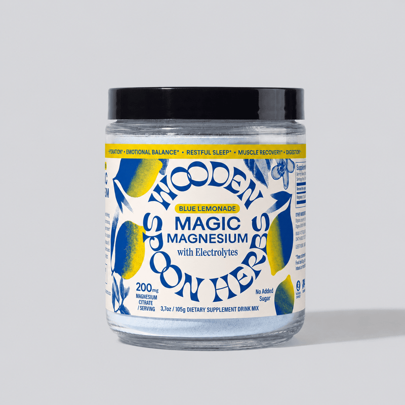 Wooden Spoon Herbs Magic Magnesium, herbal magnesium blend for sleep and nervous system support