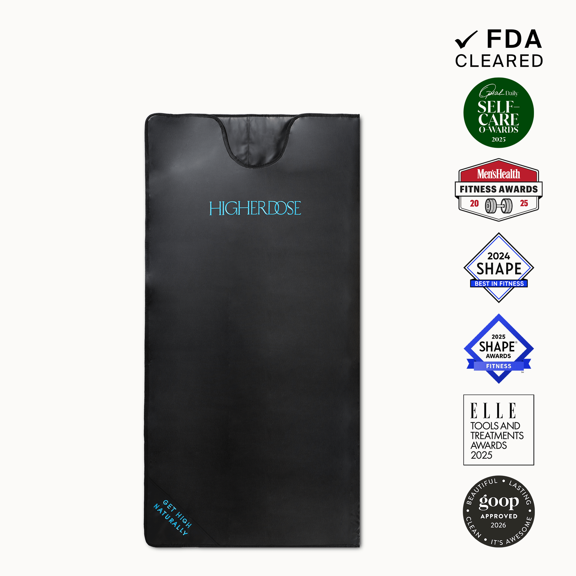 HigherDOSE Infrared Sauna Blanket for at-home far-infrared therapy and detoxification