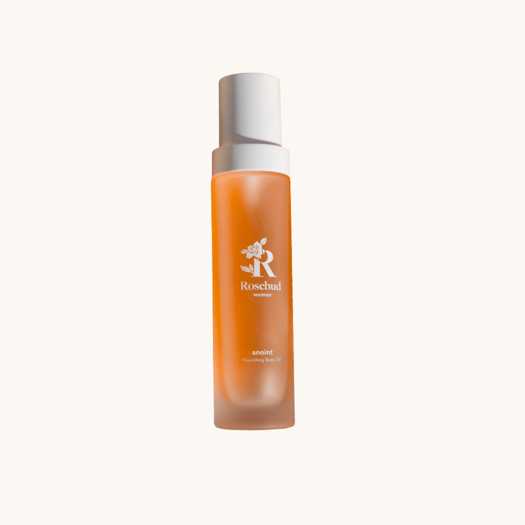 Rosebud Woman Anoint Nourishing Body Oil for scars, stretch marks, and skin resilience