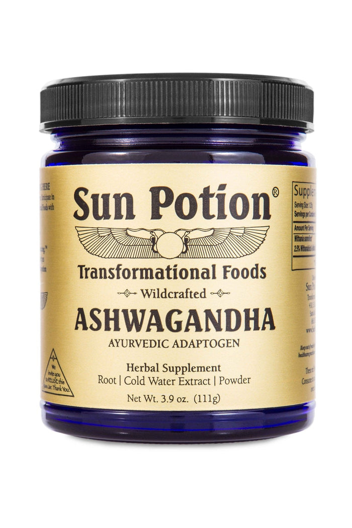Sun Potion Ashwagandha Wildcrafted, Ayurvedic adaptogen for stress resilience and vitality
