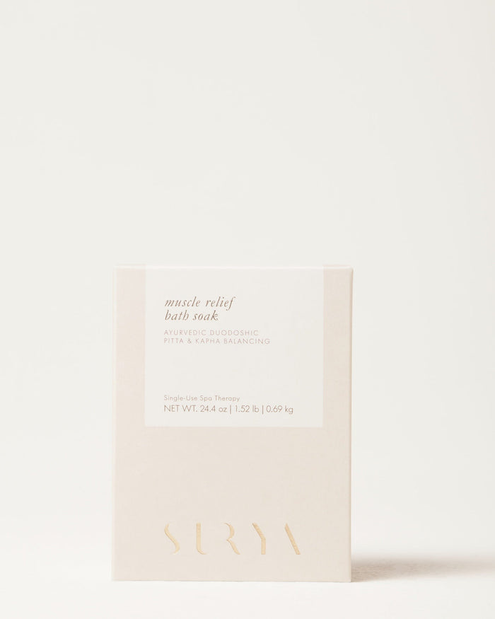 Surya Muscle Relief Bath Soak, Ayurvedic hydrotherapy with three salts and traditional herbs