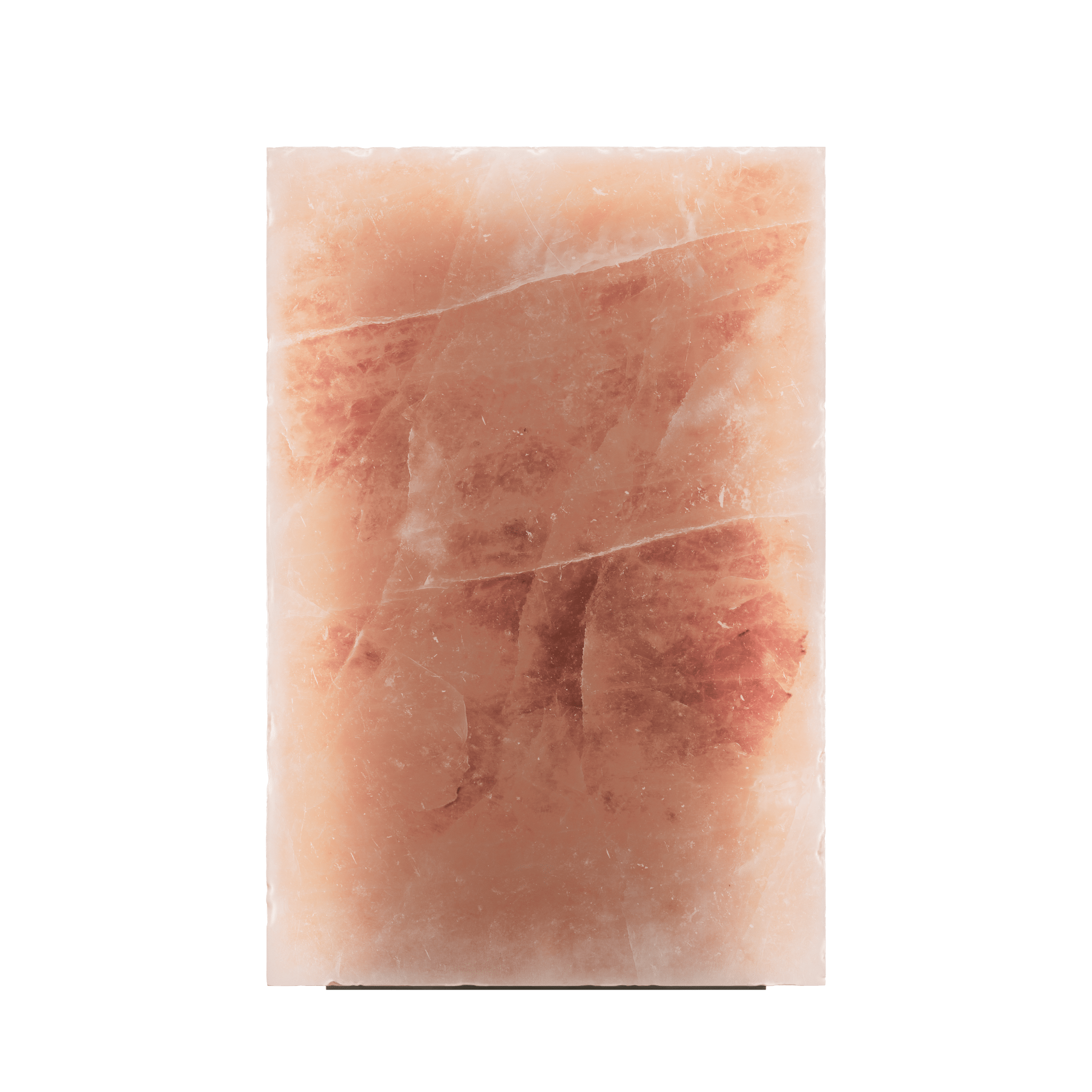 Walden Salt Lamp in Himalayan salt crystal, creating warm amber light for meditation and stillness