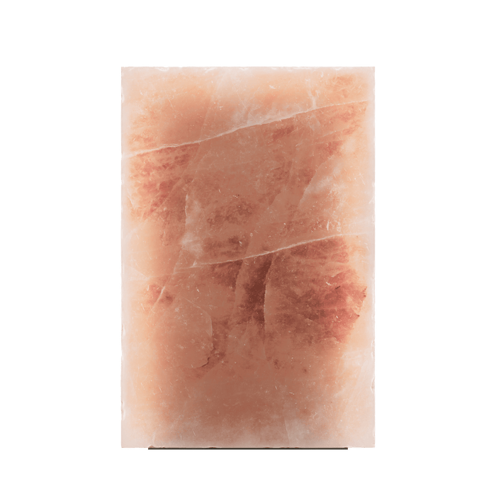 Walden Salt Lamp in Himalayan salt crystal, creating warm amber light for meditation and stillness